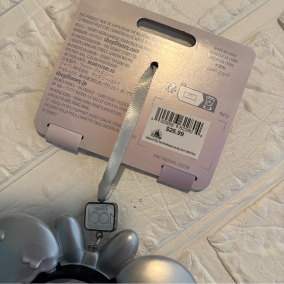 New Disney Silver and Black Collectible Ornament 100 Years Of Wonder Holiday - Picture 3 of 11